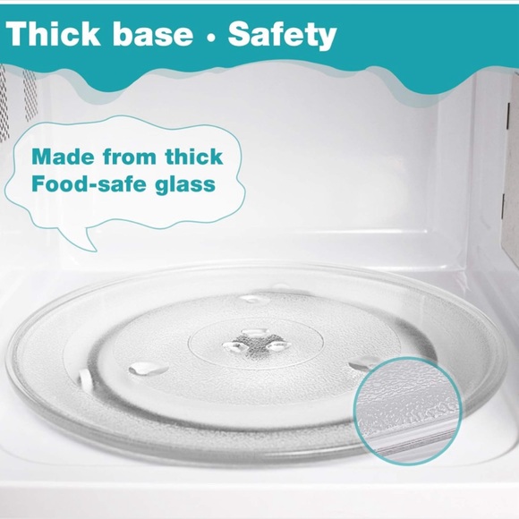 12.5" Microwave Glass Plate for GE, Frigidaire 12 1/2 inch Replacement Microwave - Picture 6 of 9